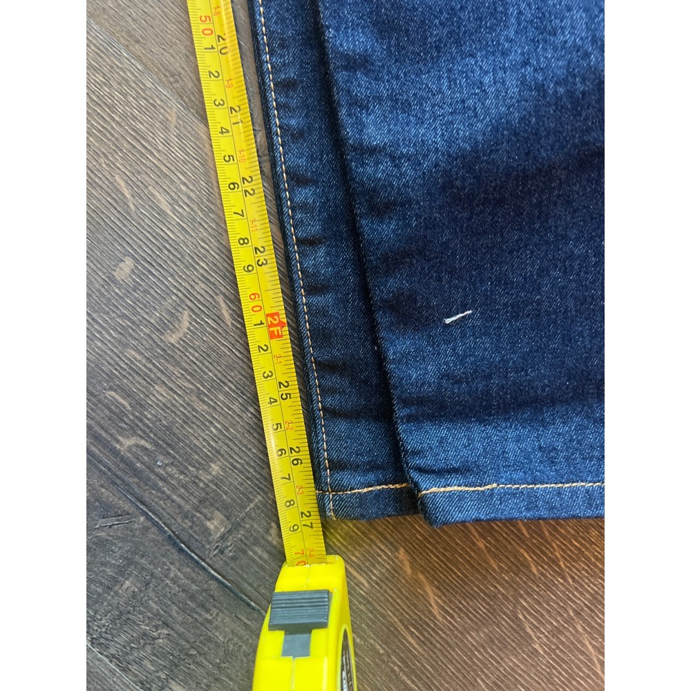 Levis Wedgie Fit Straight Leg Jeans Dark Indigo Blue High Rise Denim size 27 - Picture 8 of 8